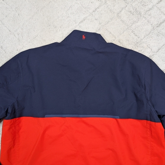 Polo Ralph Lauren Jacket Mens XL Blue Orange ½ Zip Golf Windbreaker Pullover - Picture 9 of 9